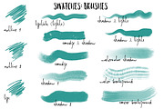18 Procreate Brushes for Portraits, a Brush Add-On by Kseniya Kaftaylova (Thumbnail 2 of 7)