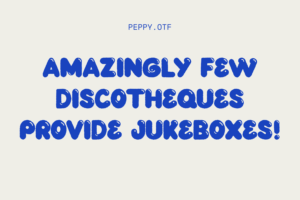 PEPPY — hand-drawn bouncy font, a Handwritten Font by Studio Noppo (Photo 4 of 7)
