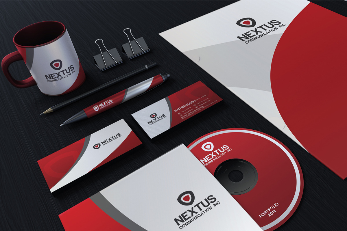 Red Corporate Identity, a Stationery Template by Marvel (Photo 1 of 5)