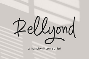 Rellyond, a Handwritten Font by Gatype