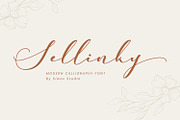 Sellinky - modern calligraphy script, a Script Font by Siwox Studios (Thumbnail 1 of 8)