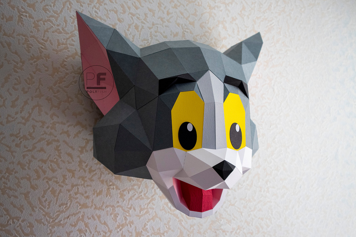 DIY Tom and Jerry 3D model template preview 6