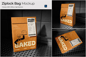 Ziplock Bag Mockup