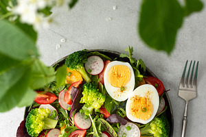Delicious light breakfast, a Food & Drink Photo by Pundateam