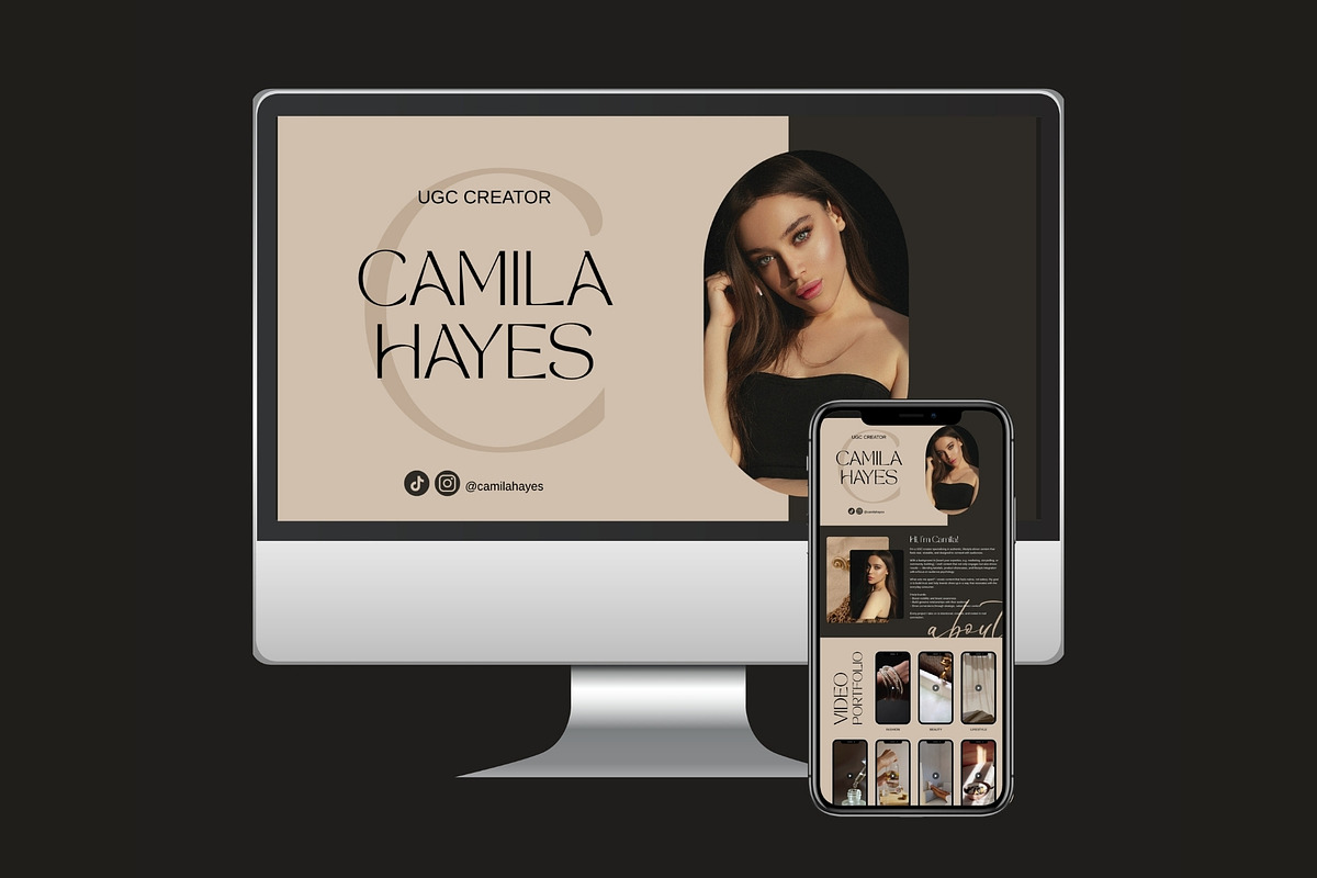 UGC Portfolio Template, UGC Website preview 4