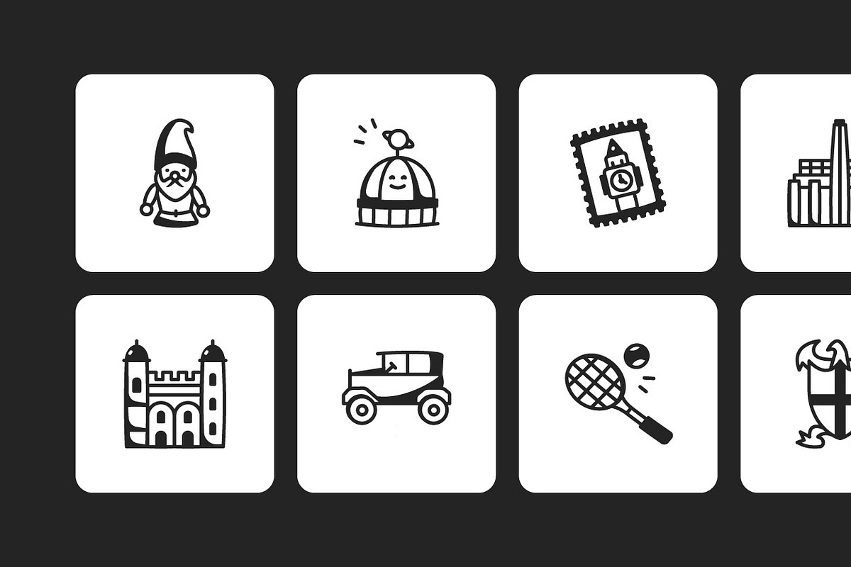 75 London Icons, an Outline Icon by Prosymbols (Photo 8 of 8)