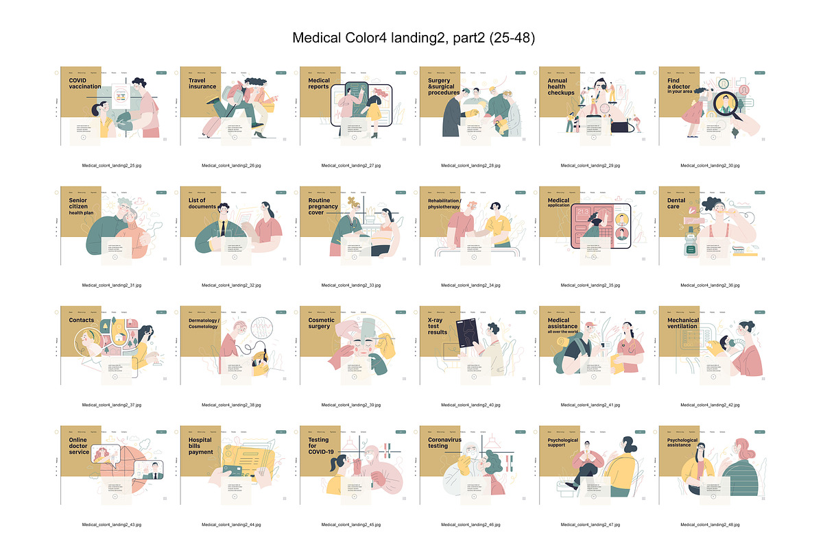Medical, Part 2, colors 2&4, a Templates & Theme by Grivina's shop (Photo 15 of 19)