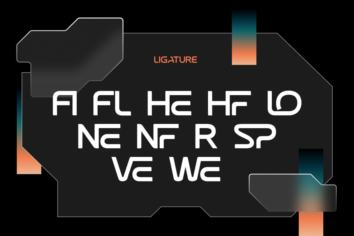 Neo Vector Futuristic Minimal Font, a Sans Serif Font by Rasio Studio (Photo 3 of 7)
