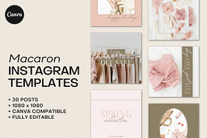 Macaron Instagram Templates