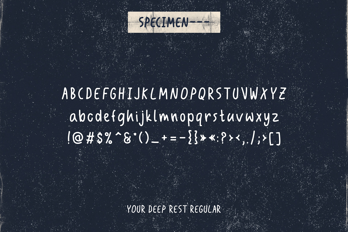 Your Deep Rest - Handwritten Font preview 3
