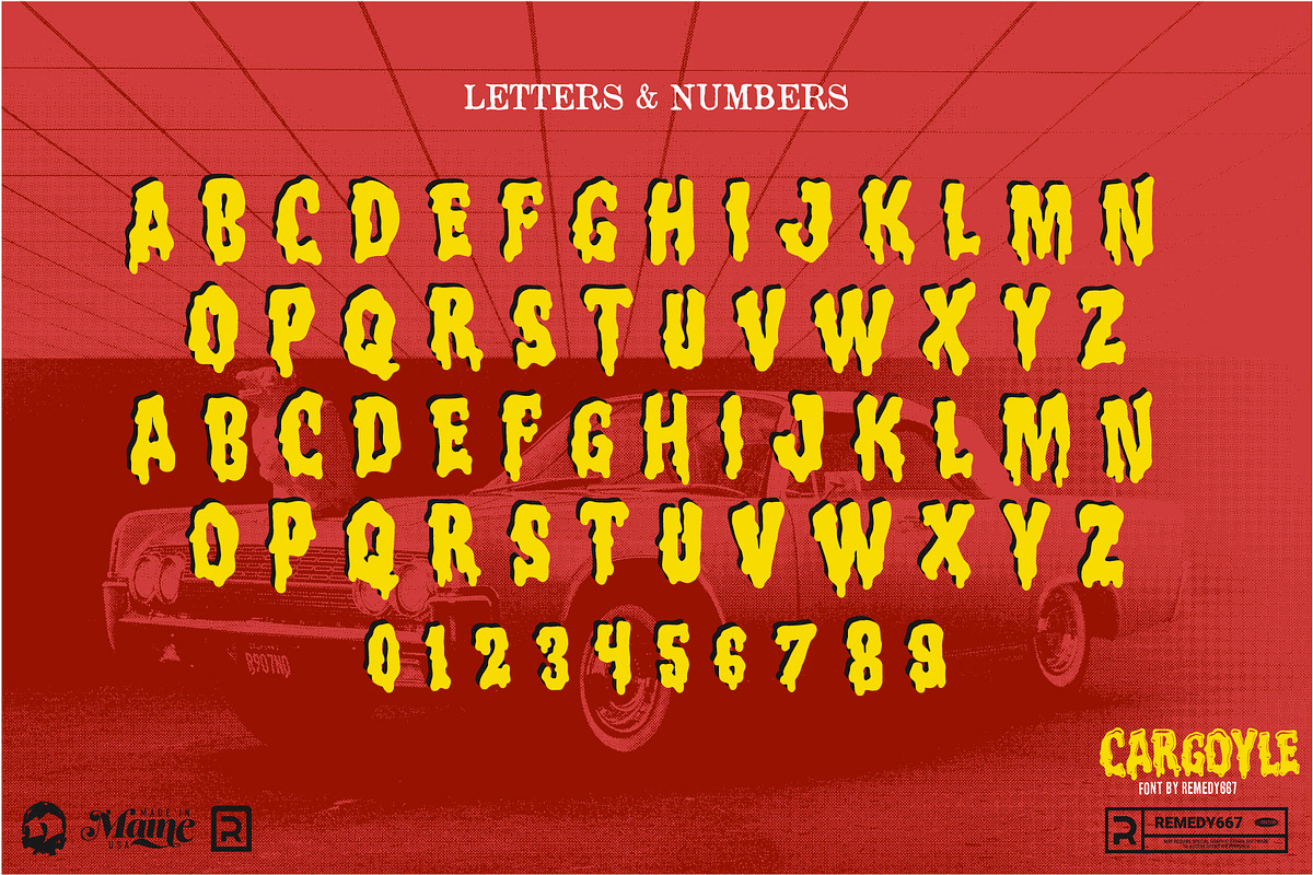Cargoyle - Made for TV Typeface, a Sans Serif Font by Remedy667 (Photo 2 of 6)