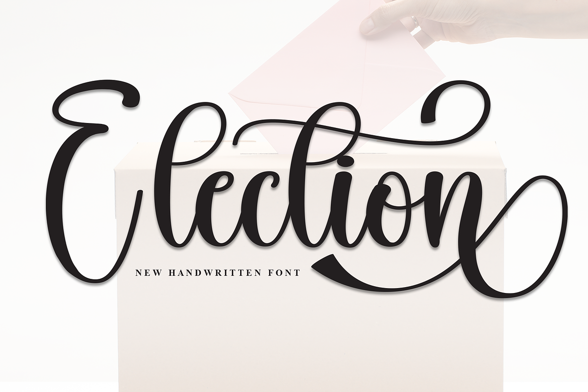 Election | Script Font, a Handwritten Font by Scratchones (Photo 1 of 9)