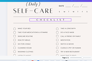 Daily Self Care (Editable), a Print Template by AYINDE (Thumbnail 2 of 2)