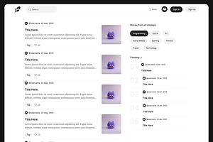 Blog Website Template - HTML CSS JS, a HTML Template by Hammad Arif
