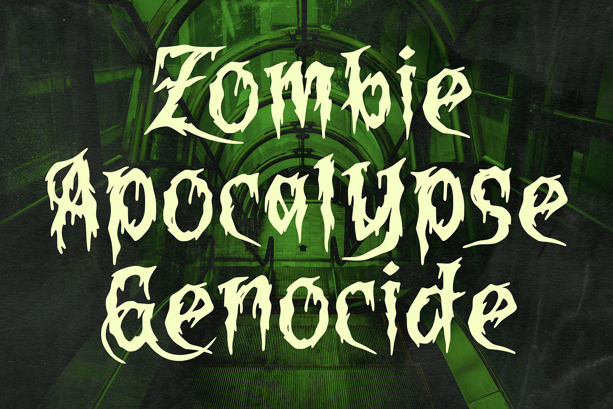 Bloody Corpse, a Blackletter Font by HATFSTUDIO (Photo 2 of 8)