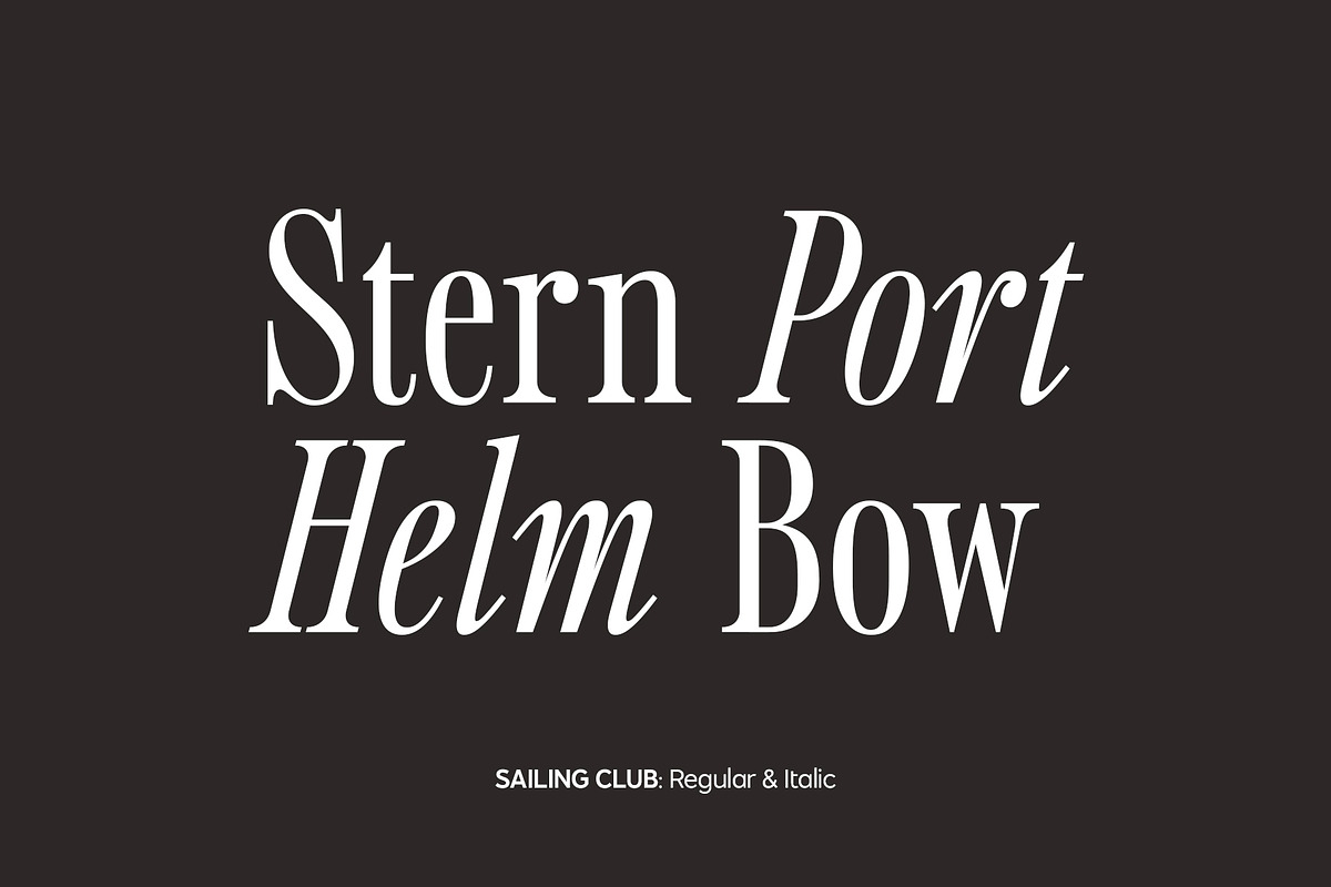 Sailing Club | Nostalgic Serif, a Serif Font by Jen Wagner Co (Photo 15 of 22)
