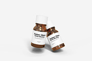 Amber Glass Bottle Mockup, a Packaging Mockup by Indah (Thumbnail 3 of 6)