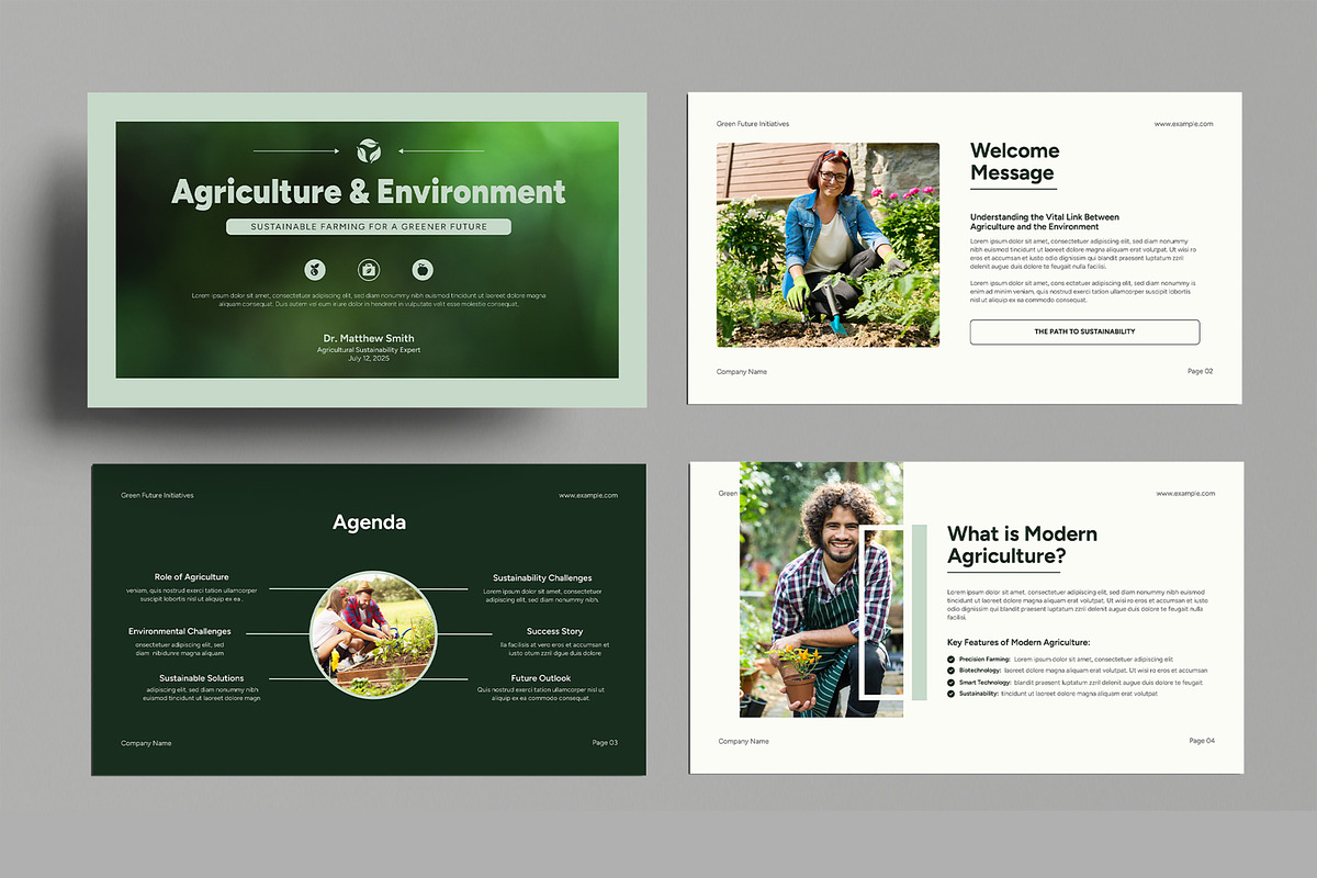 Agriculture Environment Presentation, a Presentation Template by MightyDesign (Photo 2 of 9)