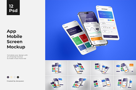 IG Post / App Phone Screen Mockup, an iPhone Mockup by Mockup Supper