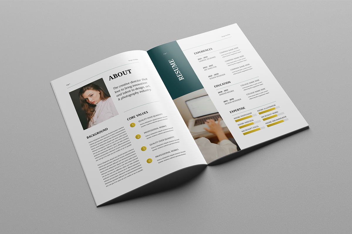 Design Portfolio Template, a Brochure Template by Leaflove (Photo 4 of 10)