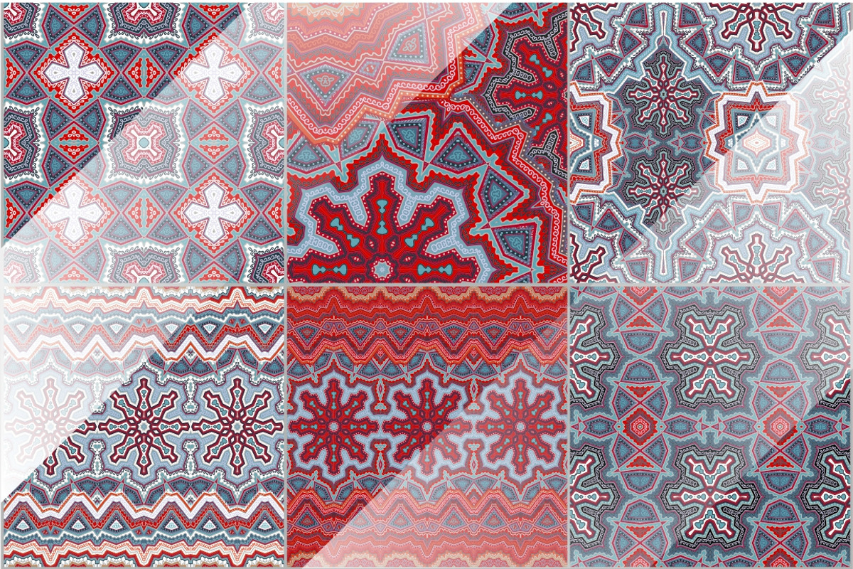 55 seamless mosaic patterns