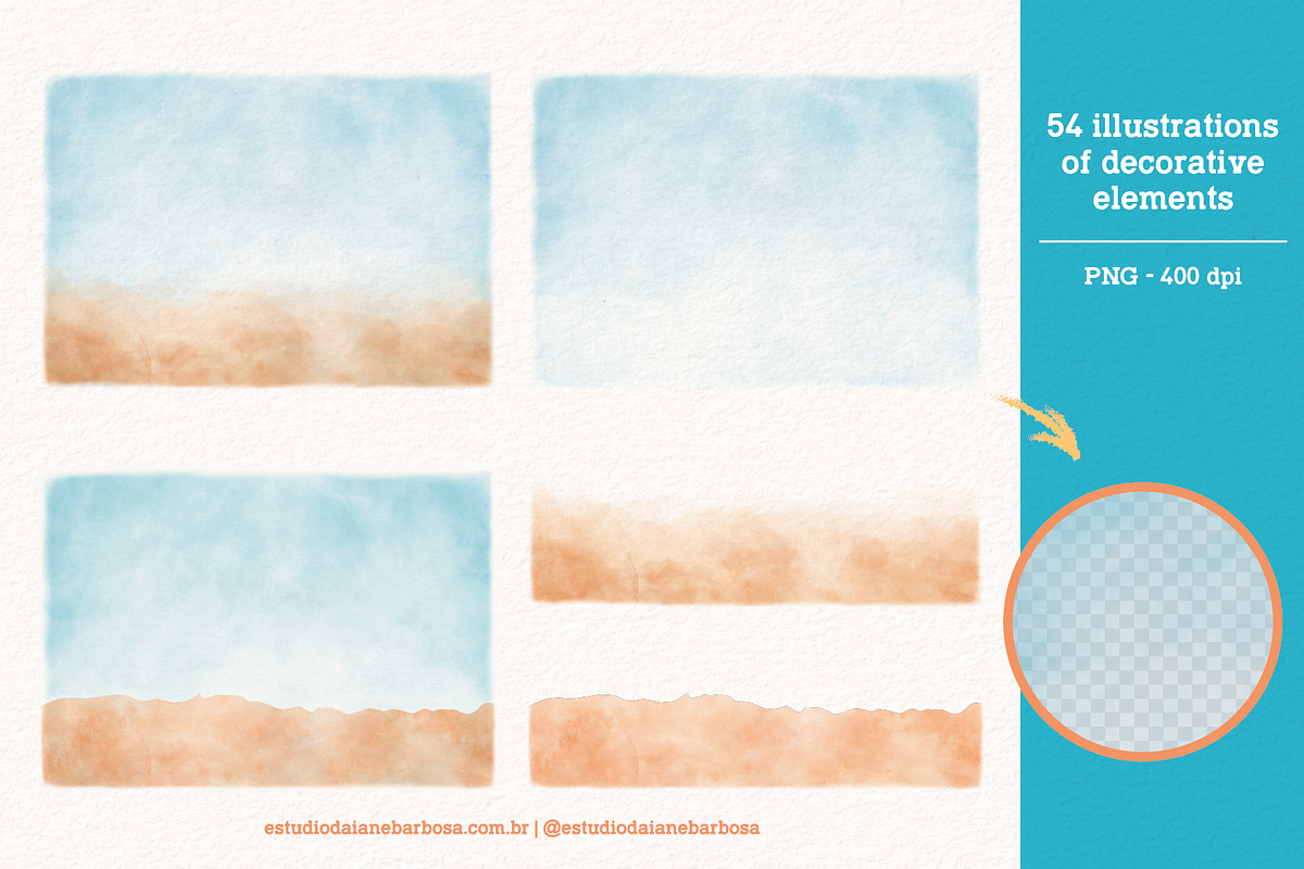 Under the Sea - Cliparts Set, an Illustration by Estudio Daiane Barbosa (Photo 7 of 10)