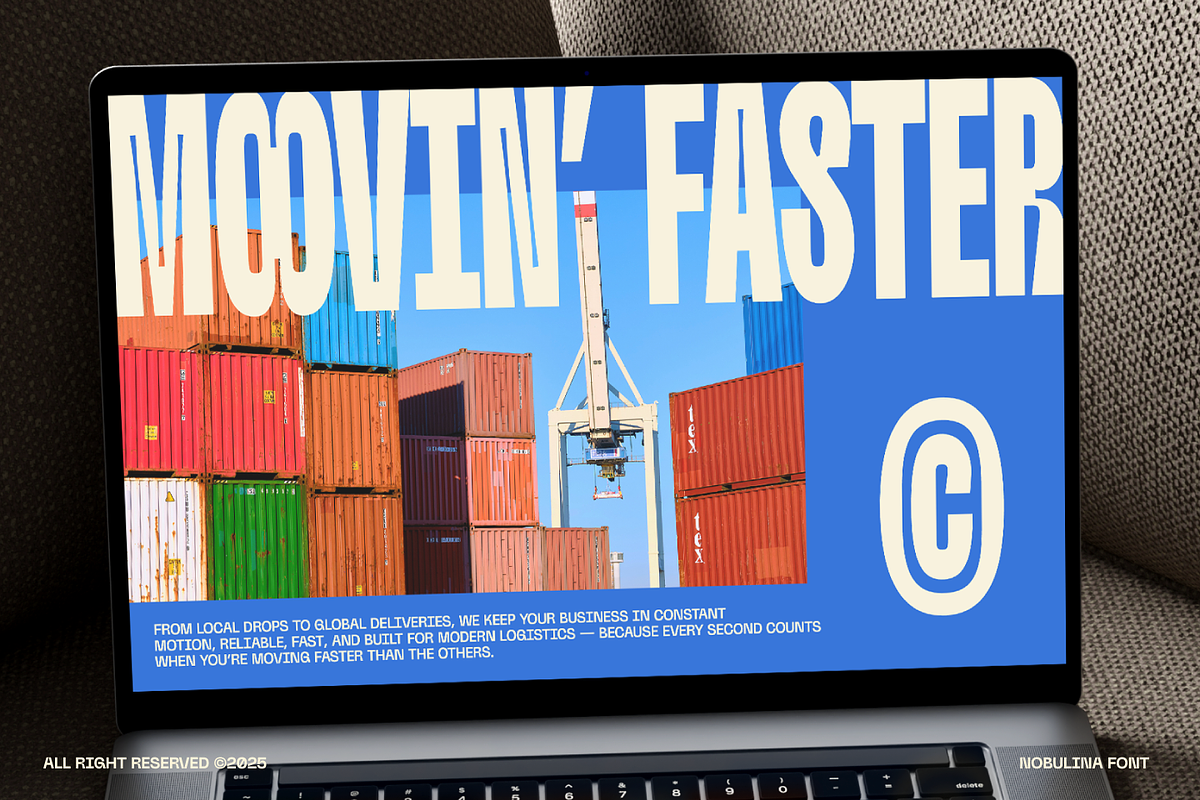 Nobulina - Experimental Display Font, a Sans Serif Font by Zarma Type (Photo 14 of 16)