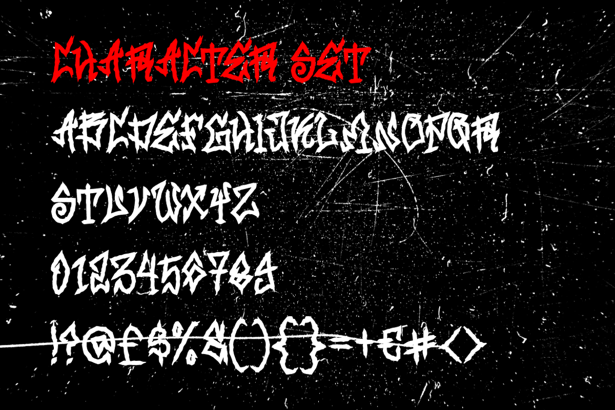 Spooky Street Horror Graffiti Font, a Font by PutraCetol Studio (Photo 5 of 5)