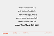 Ardent Round, a Sans Serif Font by Cassandra Cappello (Thumbnail 5 of 12)