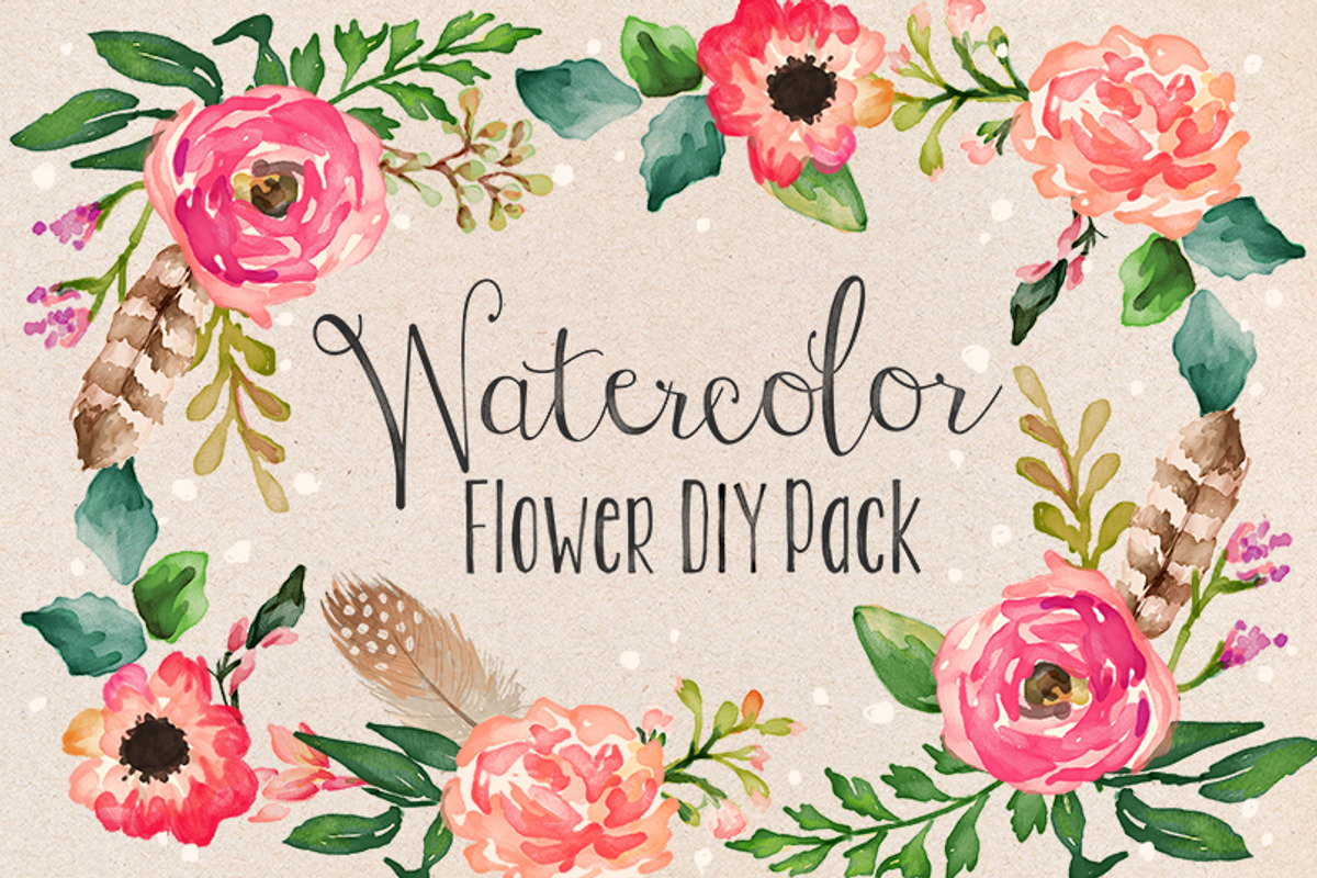 50% Off • Watercolor Bundle, a Decorative Illustration by Graphic Box (Photo 7 of 7)