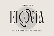 ELOVIA - Modern Ligature Typface