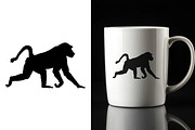 Baboon Silhouette Set – Wild Animal, an Animal Illustration by Unique Design Team (Thumbnail 1 of 3)