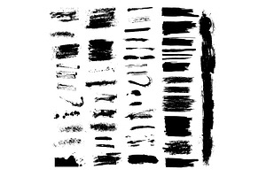 Collection of paint brush stroke, an Illustration by Nenahliadava Design