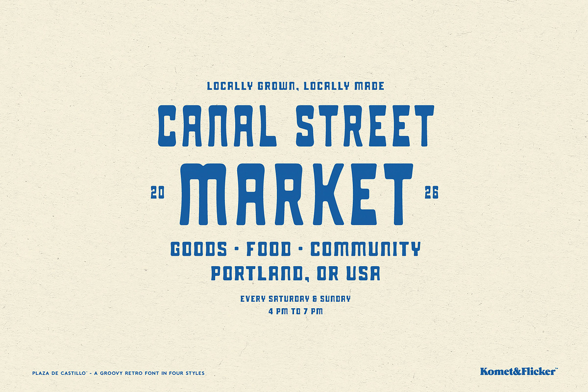 Plaza de Castillo, a Sans Serif Font by Komet & Flicker (Photo 10 of 12)