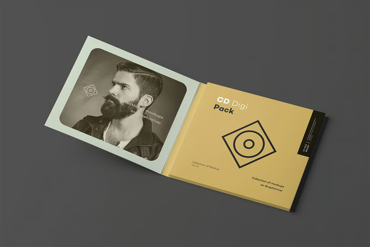 CD Digi Pack Mock-up, a Product Mockup by zippypixelstudio (Photo 14 of 15)