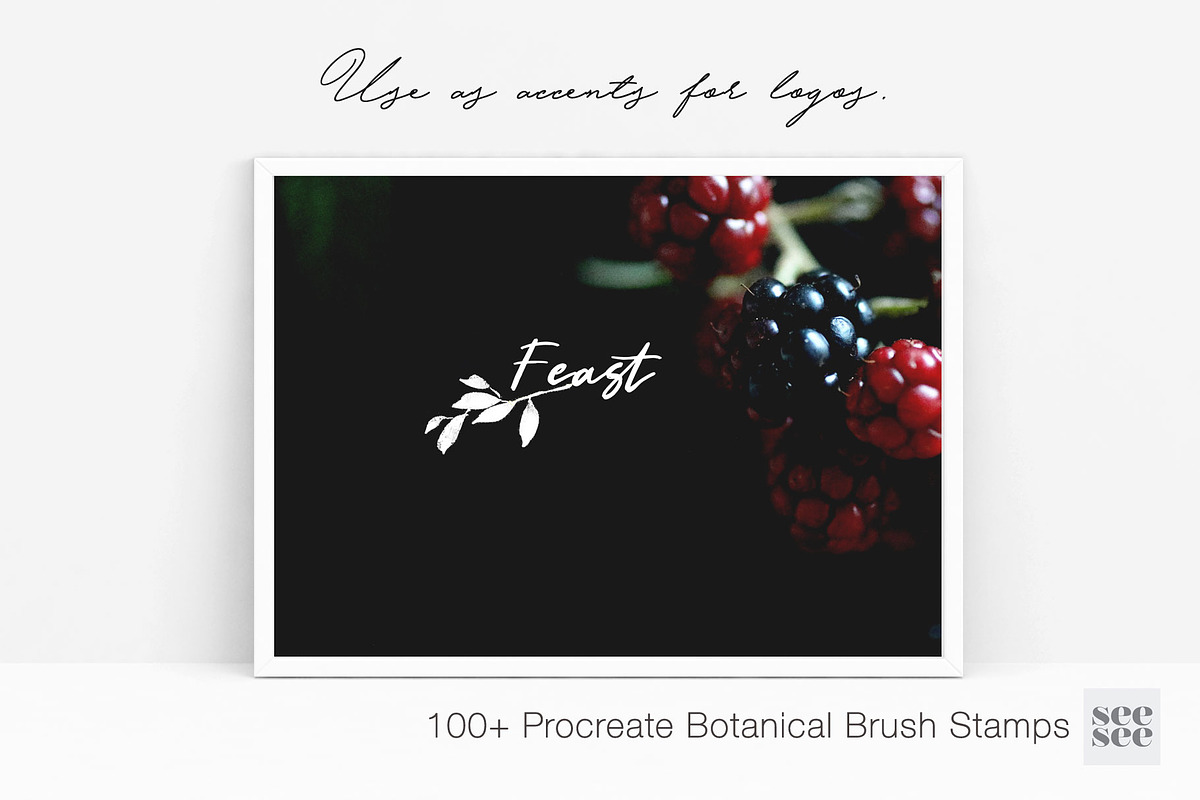 100+ Botanical Procreate Brush Stamp, a Brush Add-On by CC CREATIVE CO (Photo 11 of 16)