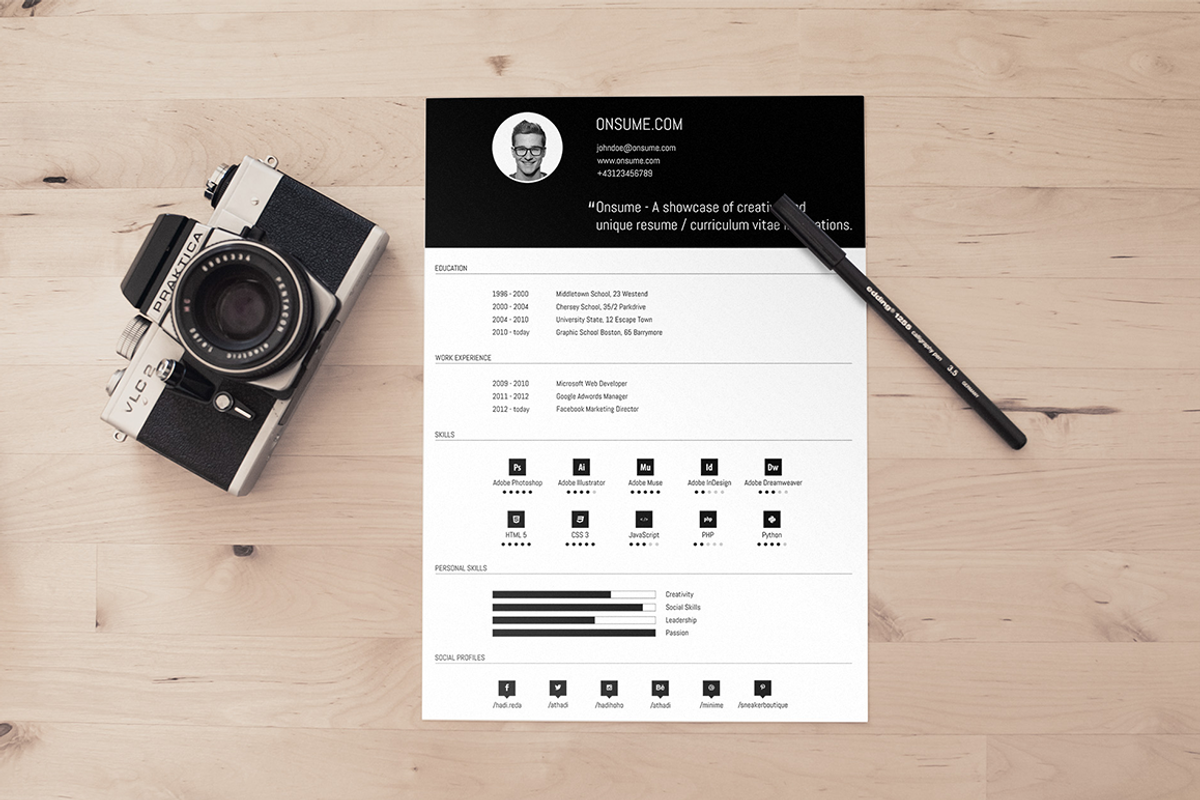 Din A4 Retro Mockup Bundle, a Mockup by athadi (Photo 2 of 4)
