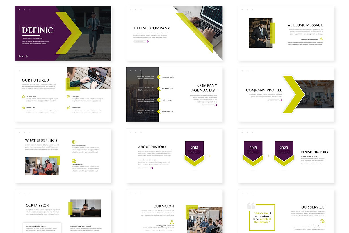 Definic - Powerpoint Template, a Presentation Template by inspirasign