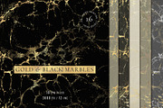 Gold & Black Tone Marbles, a Background Graphic by Suna Kosem (Thumbnail 1 of 10)