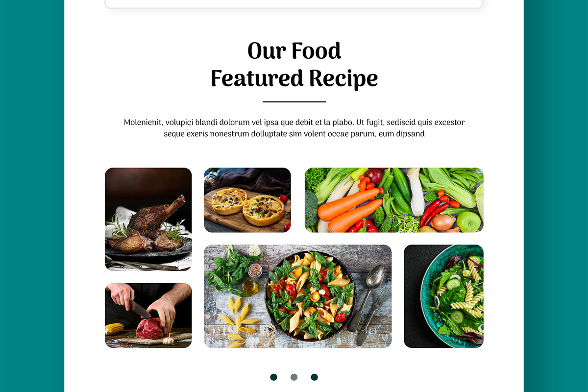 Food Email Newsletter Template, an UI Kit Template by ContestDesign (Photo 4 of 5)