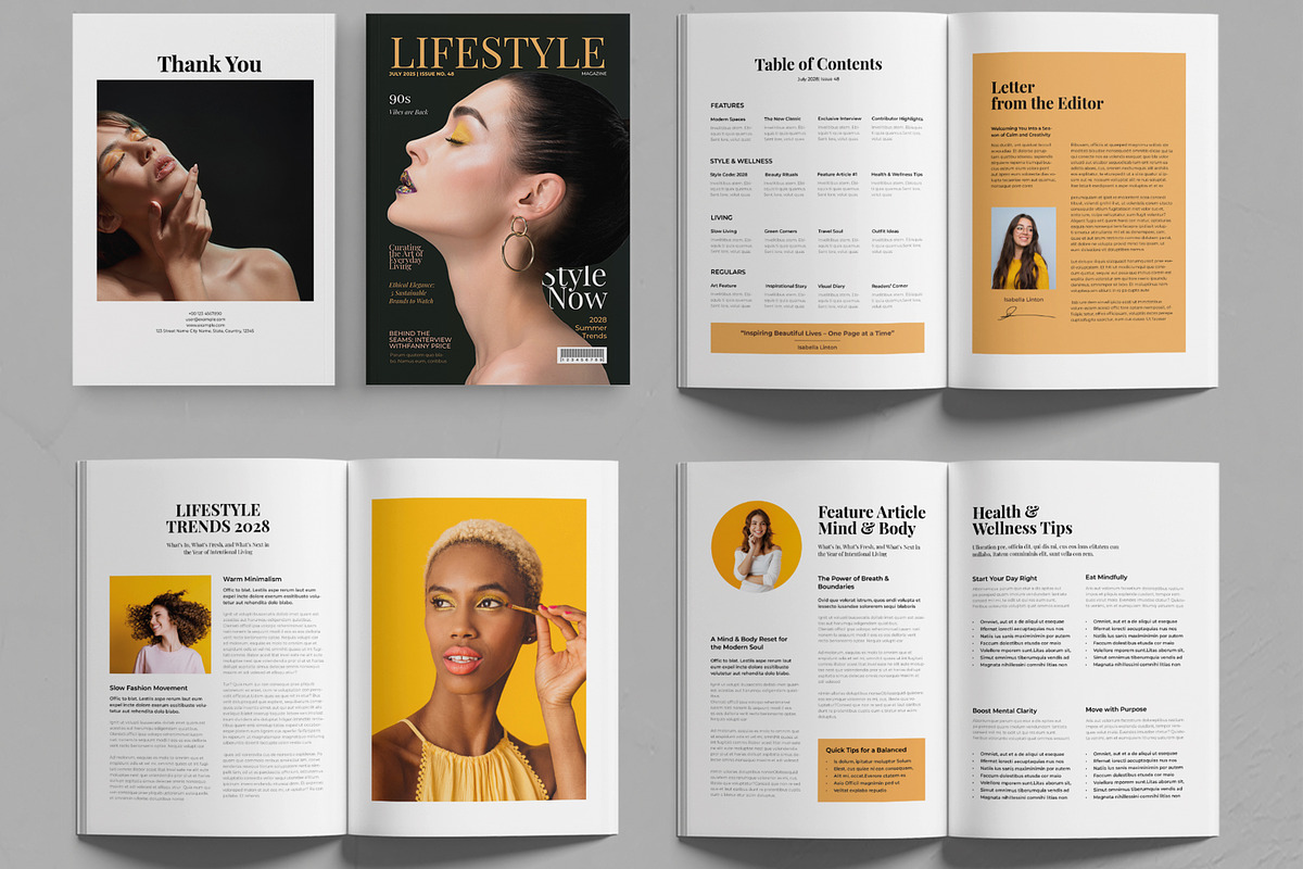 Lifestyle Magazine Template preview 2