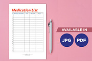 Chronic pain health planner, a Stationery Template by TiveCreate (Thumbnail 1 of 3)