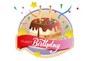 7 birthday colorful label, a Graphic by Propylparaben (Thumbnail 3 of 8)