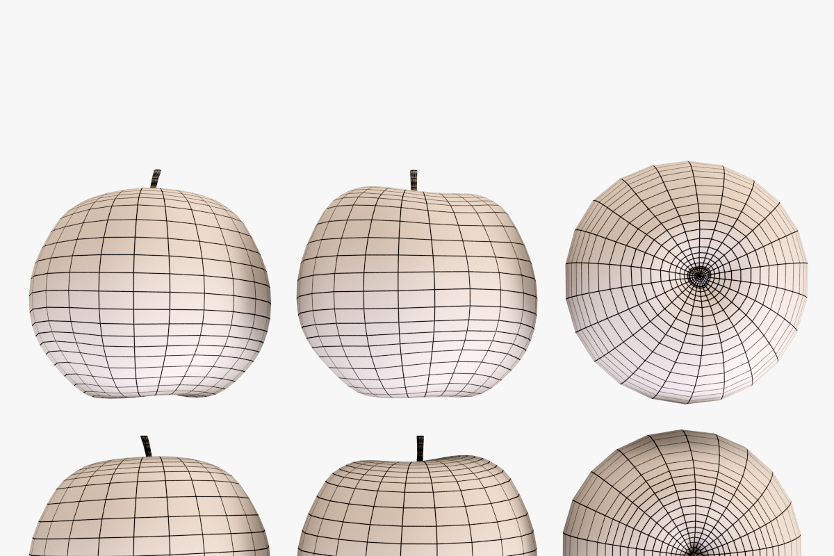 Wicker Basket 04 Gray with Apples, a Food & Drink 3D Model by Markelos (Photo 19 of 31)