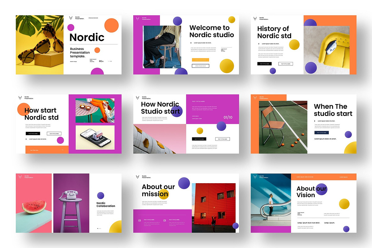 Nordic - Business Google Slide, a Presentation Template by Dens Creative Studio (Photo 2 of 6)