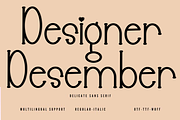 Designer Desember, a Sans Serif Font by InermediaSTUDIO (Thumbnail 1 of 8)