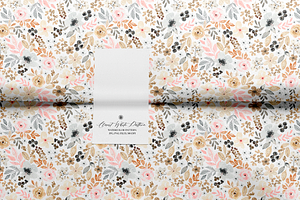 Almost White Watercolor Pattern