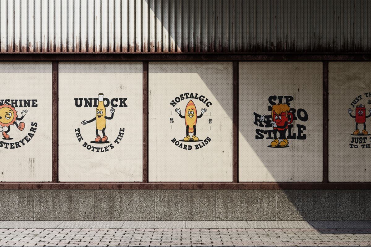 Summer Bottle Retro Illustration, an Object Illustration by Decoconio Design (Photo 7 of 7)