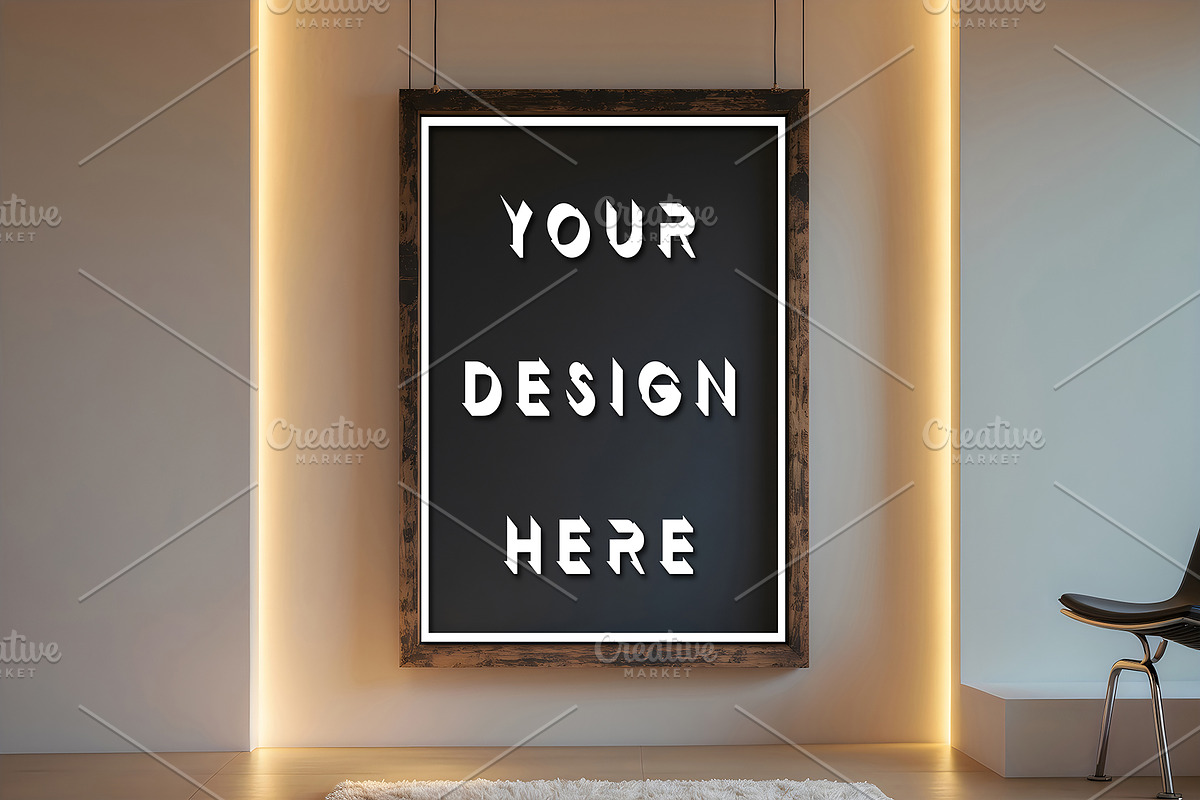 Chalkboard Frame Mockup, an Advertising Mockup by ForhadGFX (Photo 7 of 9)