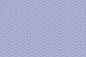 Lilac Sky Seamless Seigaiha Pattern. Traditional Japan Backgroun